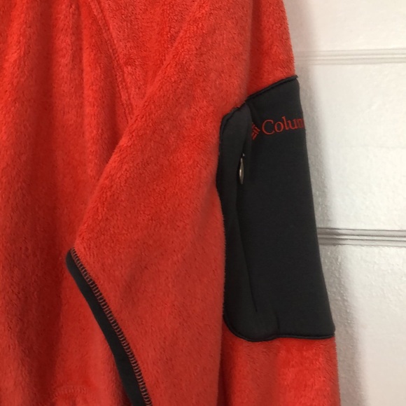 Columbia Orange/Coral Interchange Women’s Fleece Jacket Sz. M - Picture 3 of 10